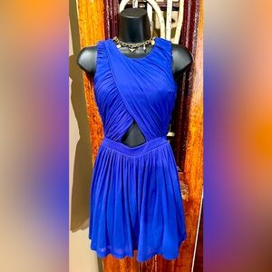 TopShop royal chiffon mini cutout dress.
